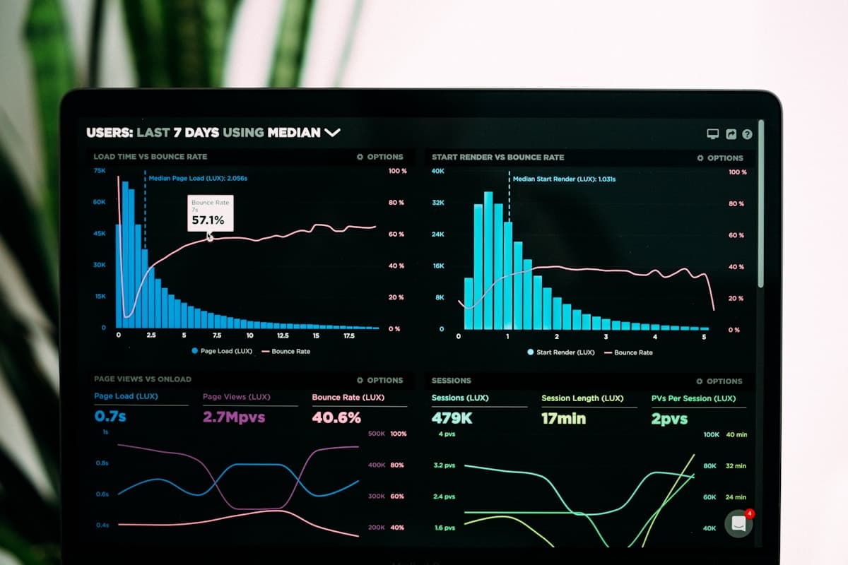 Custom web application dashboard preview